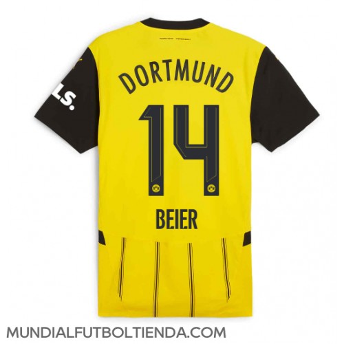 Camiseta Borussia Dortmund Maximilian Beier #14 Primera Equipación Replica 2024-25 mangas cortas